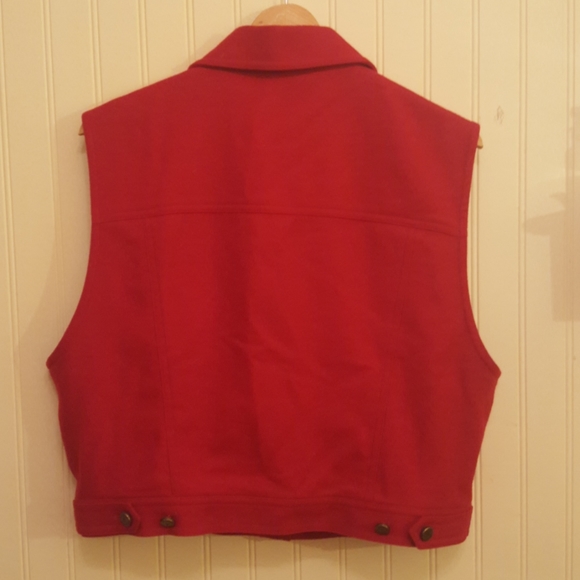 Red Wool Vest - Picture 5 of 5